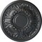 Ekena Millwork Wakefield Ceiling Medallion (Fits Canopies up to 3 5/8"), Hand-Painted Pewter, 11 3/4"OD x 1 1/4"P CM11WAPES - alternate 1